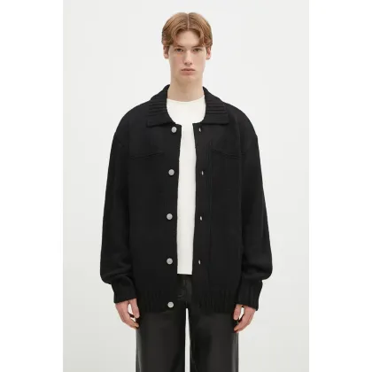 Zdjęcie Carhartt WIP kardigan z domieszką wełny Santa Fe Cardigan kolor czarny I034495.89XX