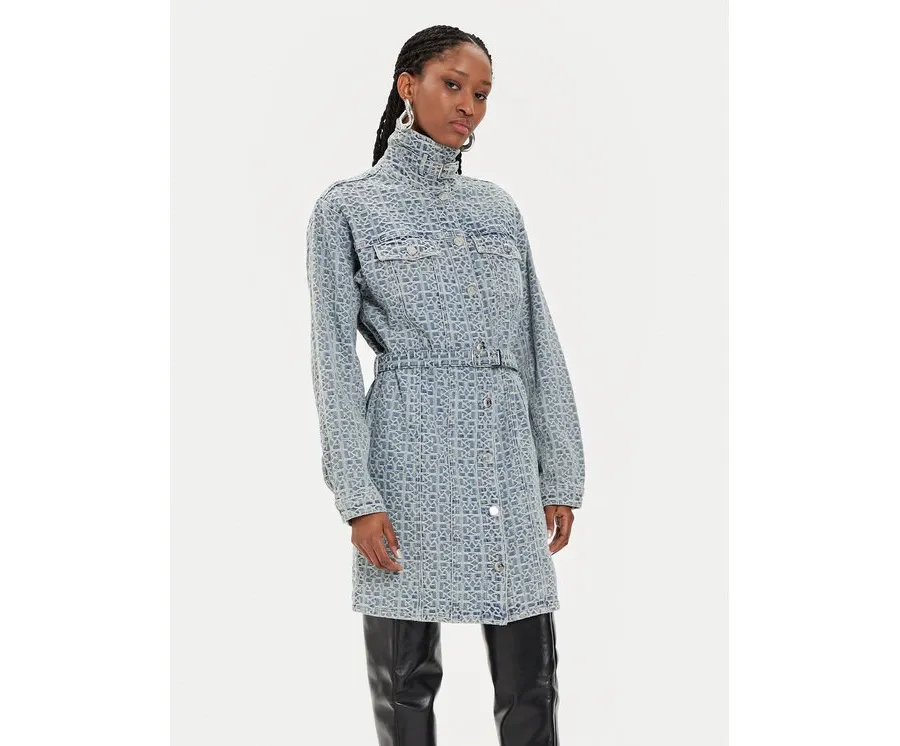 obrazek 1 Gestuz Sukienka jeansowa Nila 10908695 Niebieski Relaxed Fit