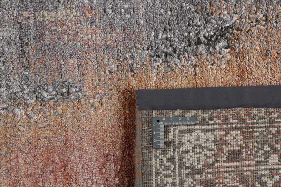 picture 2 Beautiful orange-gray exclusive 3D carpet - SEDUCTION 840234