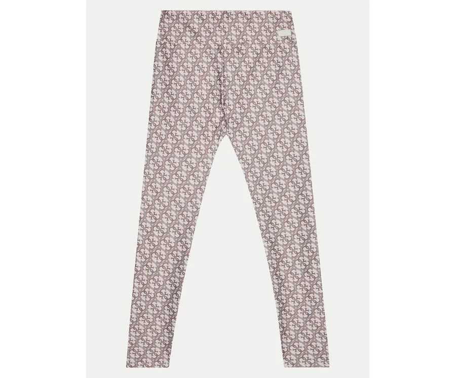 obrazek 1 Guess Legginsy J5RB03 MC01P Beżowy Slim Fit