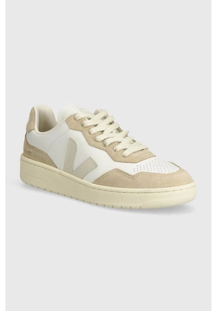 obrazek 1 Veja sneakersy skórzane V-90 kolor beżowy VD2003654