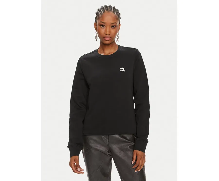 obrazek 1 KARL LAGERFELD Bluza Ikonik 2.0 245W1810 Czarny Regular Fit