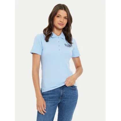 Zdjęcie Tommy Hilfiger Polo Script WW0WW43624 Błękitny Slim Fit