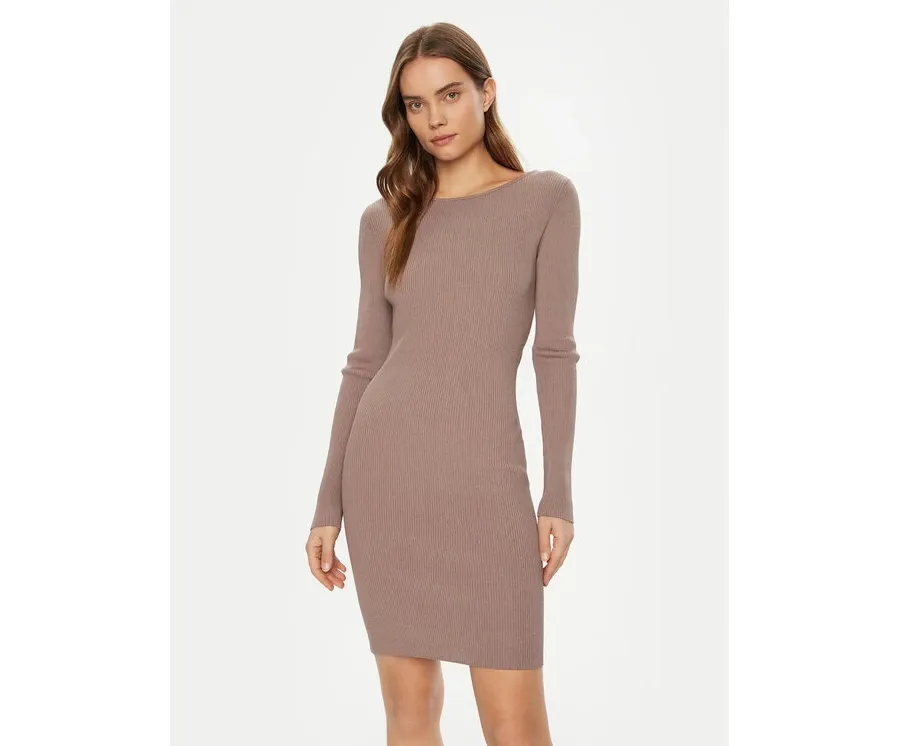 obrazek 1 Guess Sukienka dzianinowa W5RK21 Z3L10 Beżowy Regular Fit