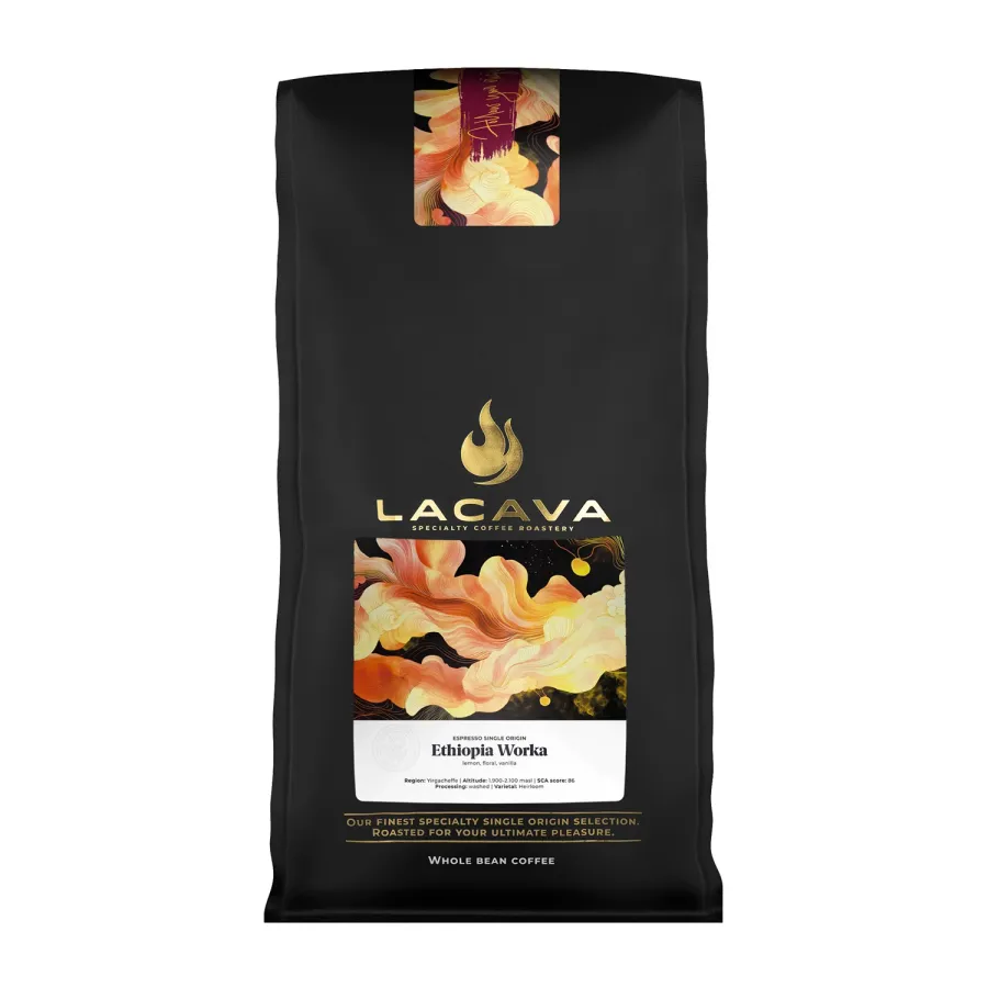 obrazek 1 LaCava - kawa ziarnista Etiopia Worka Washed Espresso 1 kg LACAVA