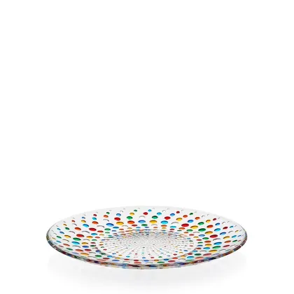 Zdjęcie Włoski duży talerz wykonany ze szkła murano (26 cm)