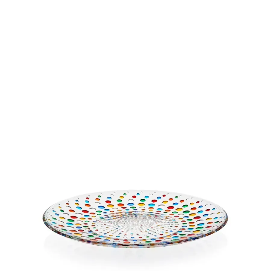 obrazek 1 Włoski duży talerz wykonany ze szkła murano (26 cm)