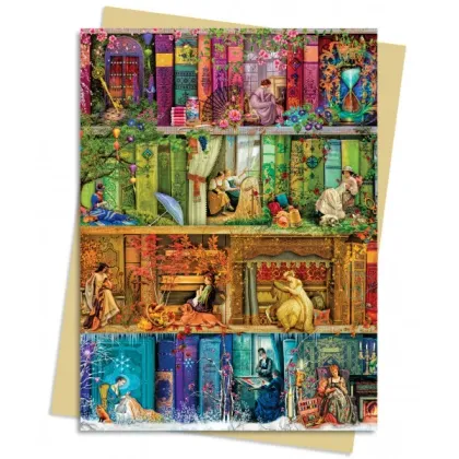 Zdjęcie Pakiet kartek na życzenia (Aimee Stewart: Ścieg w czasie - półka na książki) - Flame Tree Publishing