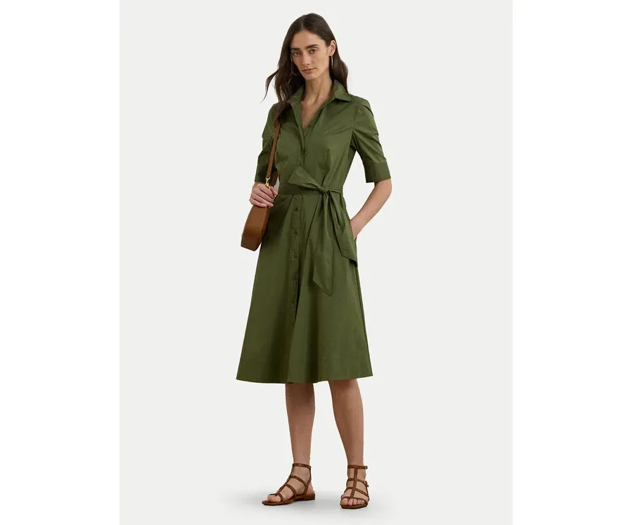 obrazek 1 LAUREN RALPH LAUREN Sukienka koszulowa 200748950014 Zielony Regular Fit