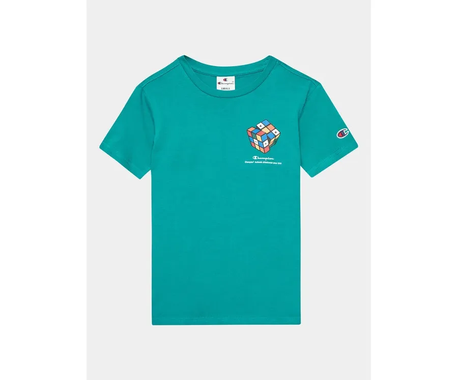 obrazek 1 Champion T-Shirt 306373 Turkusowy Regular Fit