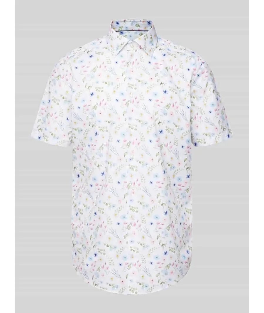 obrazek 1 Koszula biznesowa o kroju regular fit z nadrukiem na całej powierzchni