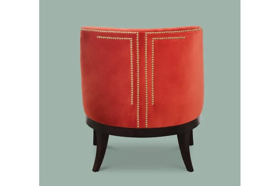 picture 2 Armchair with cotton velvet upholstery - Ottiu