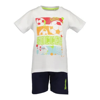 Zdjęcie Blue Seven Komplet t-shirt i spodenki 826019 X Biały Regular Fit