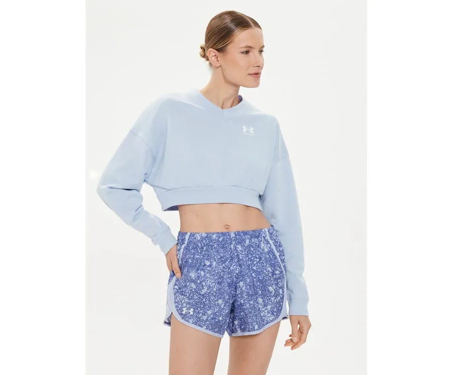 obrazek 1 Under Armour Bluza Ua Rival Terry Os Crop Crw 1382738-539 Niebieski Loose Fit