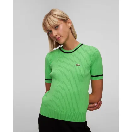 Zdjęcie Zielony Sweter Z Krótkim Rękawem Damski Lacoste Af6946