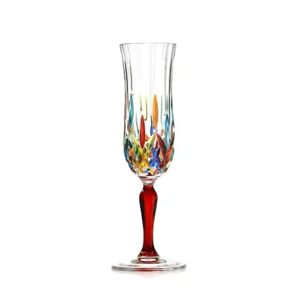 Zdjęcie Kolorowy komplet 6 kieliszków do degustacji szampana (130 ml)