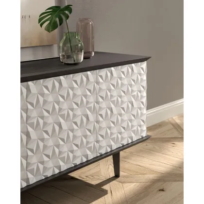 Zdjęcie Włoski czterodrzwiowy luksusowy i nietypowy kredens