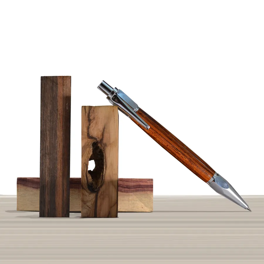 obrazek 3 Luksusowy długopis z drewna cocobolo - Artemisia Matita Cocobolo - M'Art