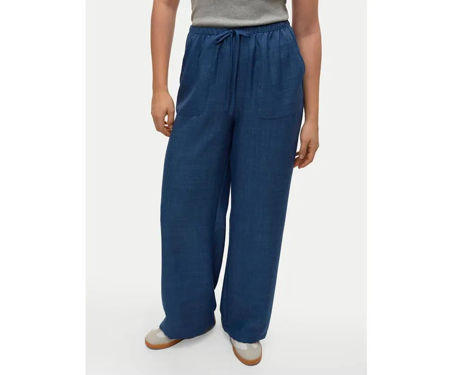 obrazek 1 Vero Moda Spodnie materiałowe Melaney 10316385 Granatowy Loose Fit