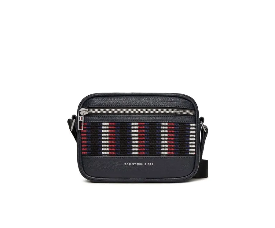 obrazek 1 Tommy Hilfiger Saszetka Th Corp Leather Camera AM0AM12722 Granatowy