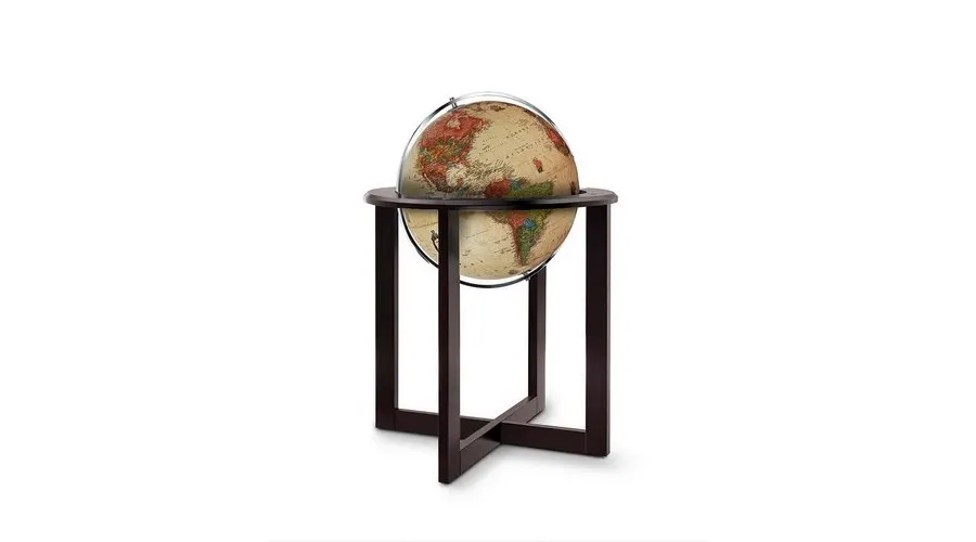 picture 1 Nova Rico Cross Antique 50 cm Illuminated Floor Standing Globe