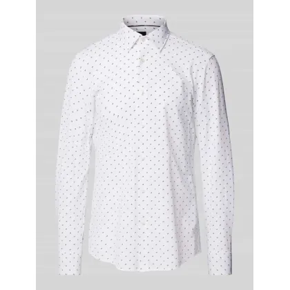 Zdjęcie Koszula biznesowa o kroju slim fit z listwą guzikową