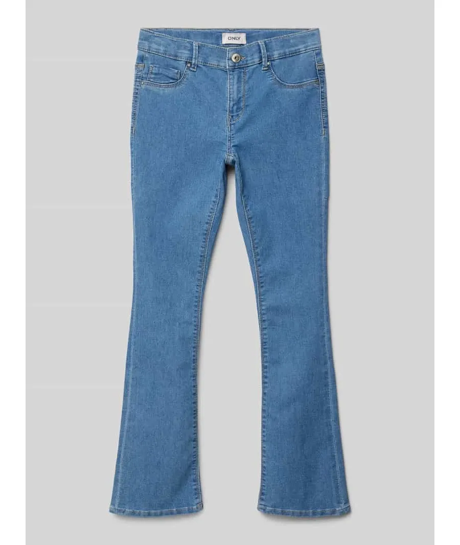 obrazek 1 Jeansy o kroju skinny fit z rozkloszowaną nogawką model ‘MILA-IRIS’