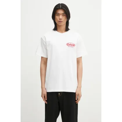 Zdjęcie Carhartt WIP t-shirt S/S Logo T-Shirt męski kolor biały z nadrukiem I034643.02XX