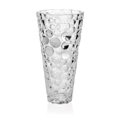 Zdjęcie Designerski zjawiskowy wazon z kryształu - Linea Argenti