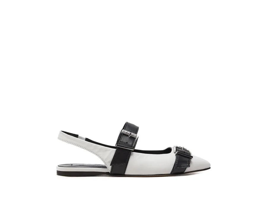 obrazek 1 KARL LAGERFELD Sandały Konnie KL40186 Biały