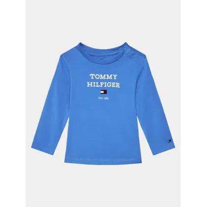Zdjęcie Tommy Hilfiger Bluzka Logo KN0KN01760 Niebieski Regular Fit