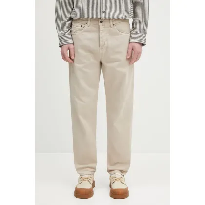 Zdjęcie Carhartt WIP spodnie bawełniane Newel Pant męskie kolor beżowy proste I033123.2LP4J