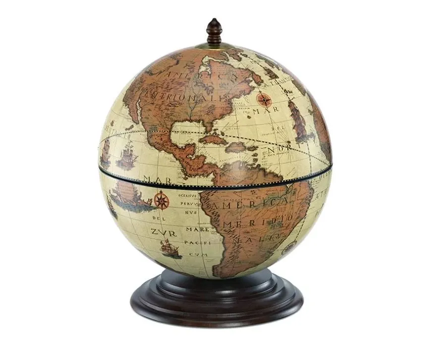 obrazek 2 Wyjątkowy globus na biurko z wewnętrznym barkiem - 40 x 40 x 50 cm