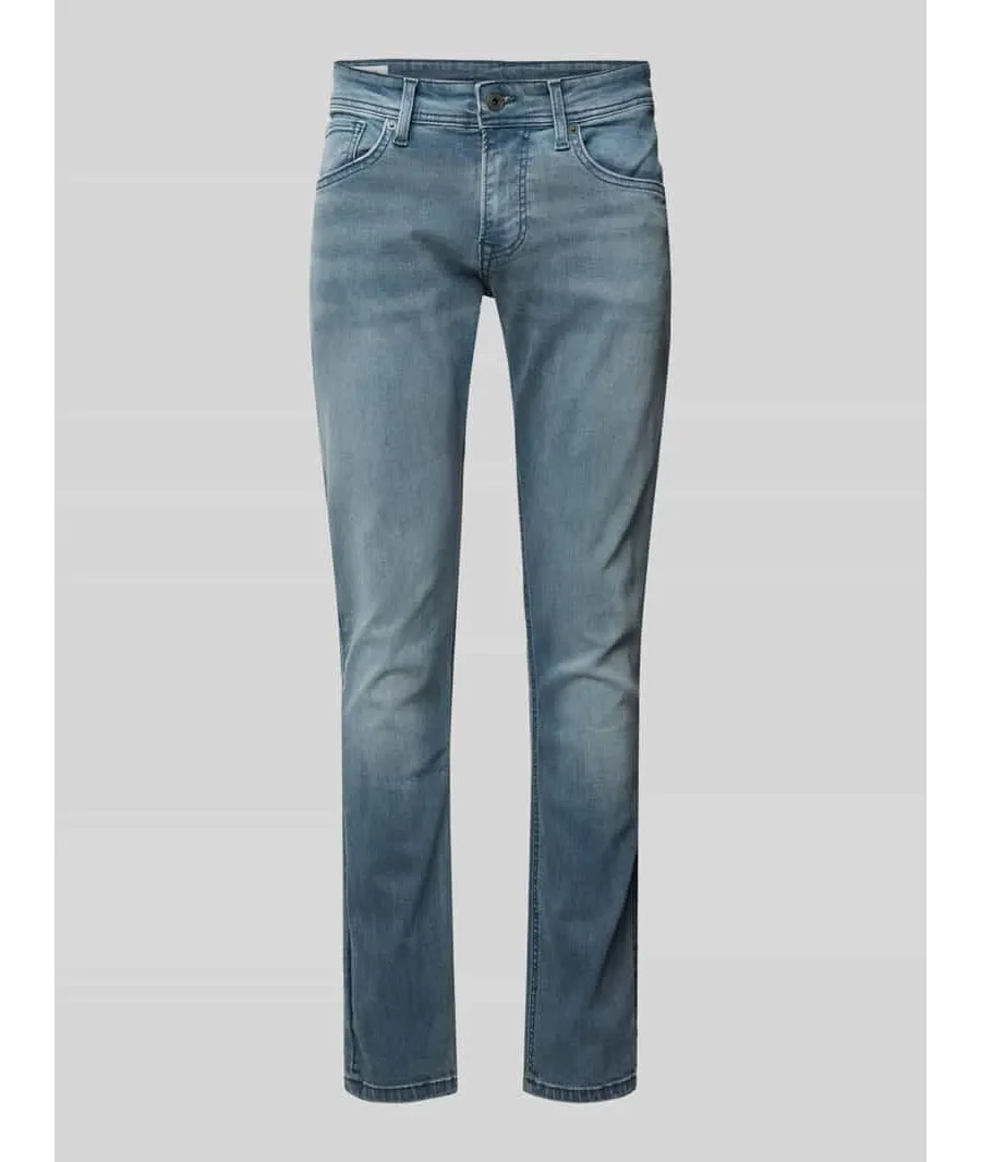 obrazek 1 Jeansy o kroju straight leg z 5 kieszeniami model ‘CASH’