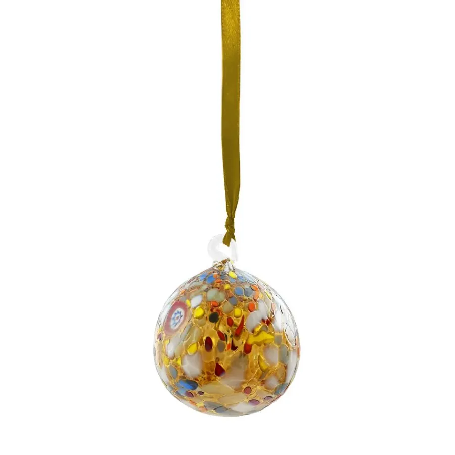 obrazek 1 Stylowa bombka z weneckiego szkła (8 cm)