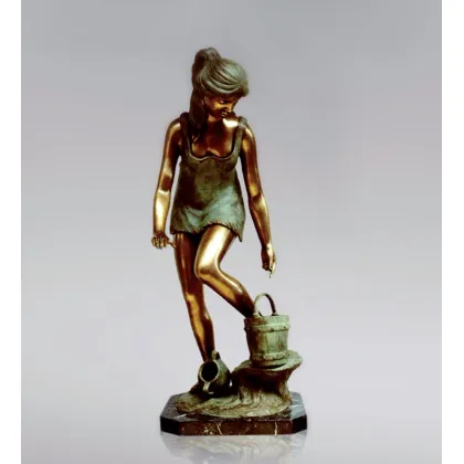 Picture Bronze sculpture Rebecca at the Spring - Fonderia Artistica Ruocco