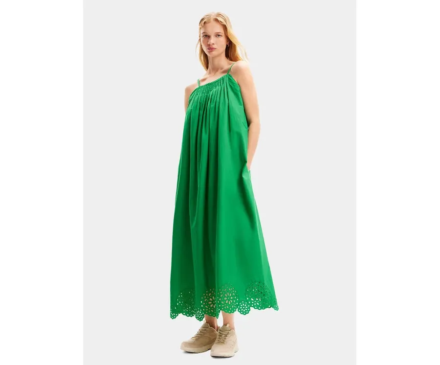 obrazek 1 Desigual Sukienka letnia Porland 24SWVW21 Zielony Loose Fit