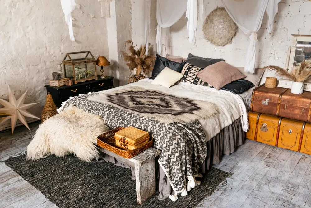 Jak urządzić sypialnię w stylu boho?