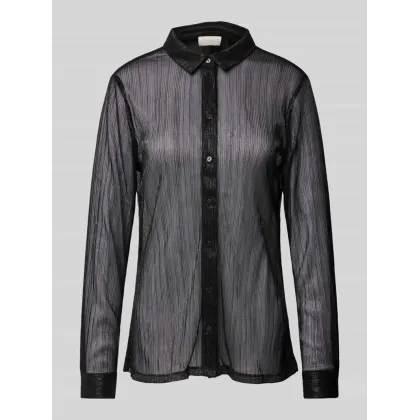 Zdjęcie Bluzka koszulowa o kroju regular fit ze szwami działowymi