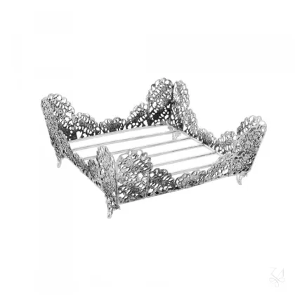 Zdjęcie Piękny stylowy srebrny serwetnik - Zaramella Argenti