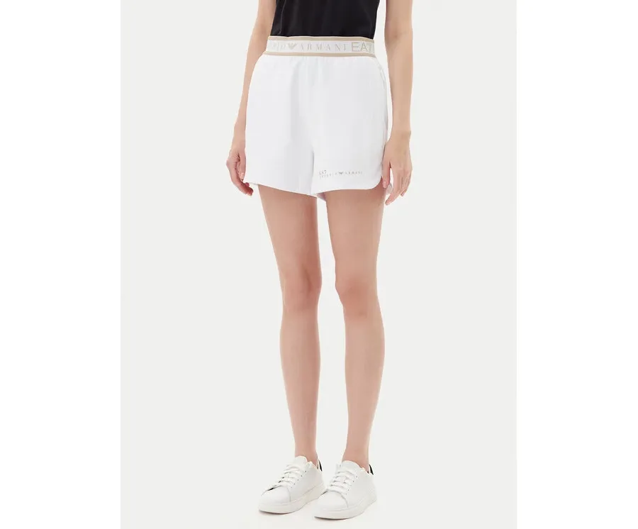 obrazek 1 EA7 Emporio Armani Szorty sportowe 7W000280 AF12501 U0002 Biały Regular Fit