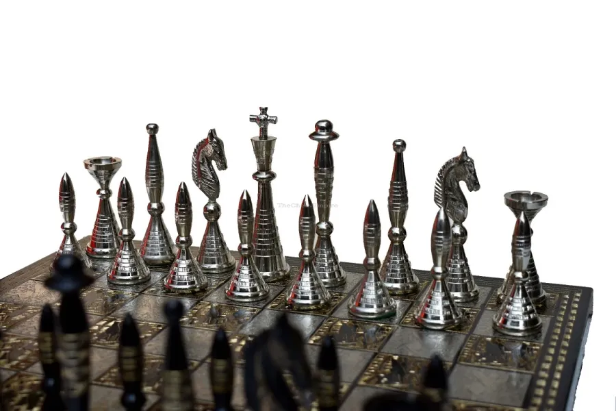 obrazek 5 Ekskluzywna plansza + figury szachowe z serii Palm Art - The Chess Empire