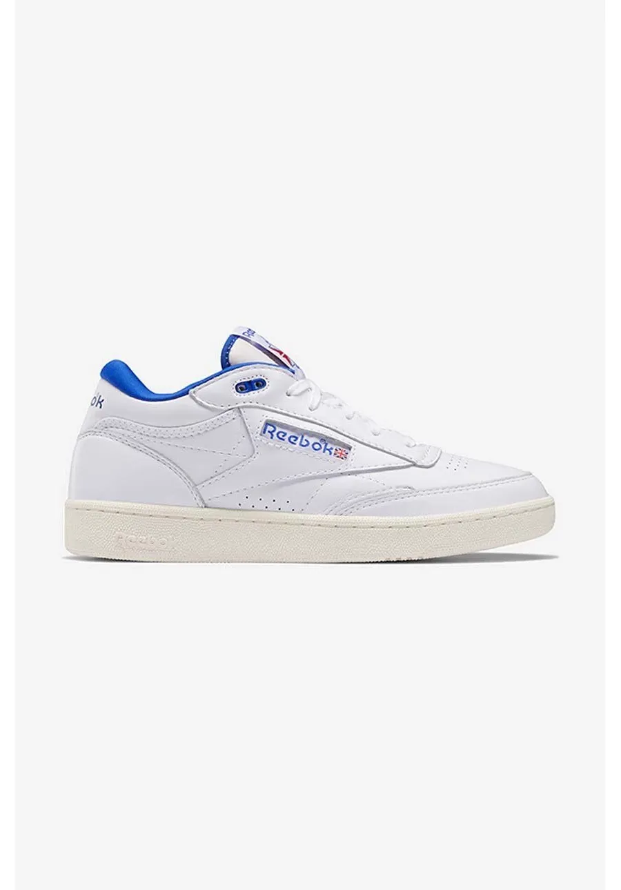 obrazek 1 Reebok Classic sneakersy skórzane Buty Reebok Club C Mid II Vintage H69121 kolor biały H69121-BIALY
