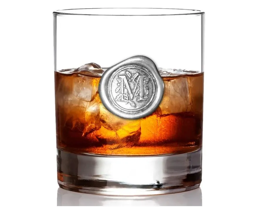obrazek 1 Fantastyczna szklanka do whisky z ozdobną literą 