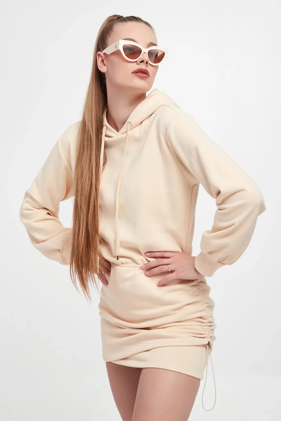 obrazek 1 Sukienka z kapturem PATRIZIA PEPE Patrizia Pepe