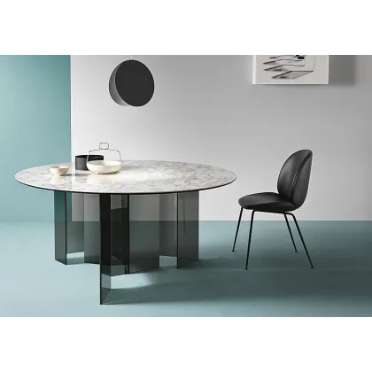 Zdjęcie Reprezentacyjny okrągły stół z ceramicznym blatem - Tonelli Design