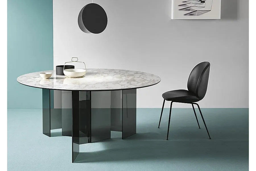 obrazek 1 Reprezentacyjny okrągły stół z ceramicznym blatem - Tonelli Design