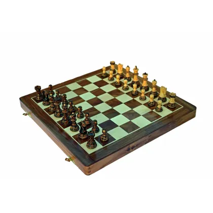 Zdjęcie Rewelacyjny drewniany pakiet do gry w szachy - The Chess Empire