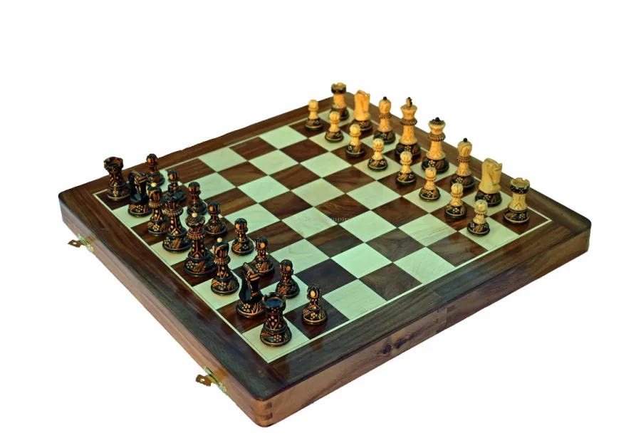 obrazek 1 Rewelacyjny drewniany pakiet do gry w szachy - The Chess Empire