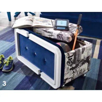 Zdjęcie Wyściełana ławka z pojemnikiem do pokoju dziecka - Ferretti e Ferretti